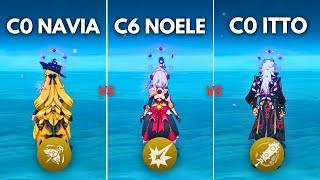 Who is the BEST GEO DPS?? Navia vs Noelle vs Itto   Genshin Impact 