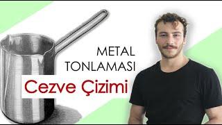 Metal Tonlaması Cezve Çizimi Basit Çizim Çizime Başlangıç