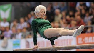 World’s Oldest Active Gymnast Turns 99 – Amazing High Bar Skills