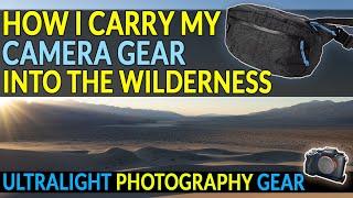 ULTRALIGHT Photography Bags BACKPACKING & HIKING with CAMERA GEAR  Hyperlite Versa & F-Stop ICU