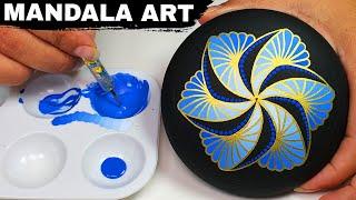 Mandala Art Dot Painting Rocks Painted Stones  How to Paint Mandala for Beginners Tutorial #mandala