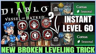 Diablo 4 - Get ANY Class to 60 INSTANTLY - Fast & Easy Season 6 Alts - Best Leveling Guide & More