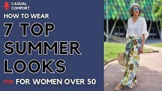 Top 7 Summer Looks for Women Over 50 Stylish and Age-Defying Outfits ️ 2024 Fashion Trends