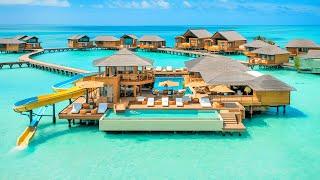 Maldives Private Overwater Bungalows and Clear Blue Waters