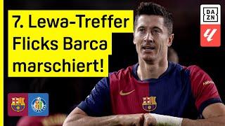 Lewandowski trifft schon wieder - 7. Sieg im 7. Spiel Barcelona - Getafe  LaLiga  DAZN