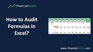 How to Audit Formulas in Excel?