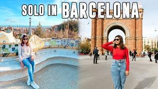 SPAIN TRAVEL VLOG  Indian Girl Traveling Solo in Barcelona 