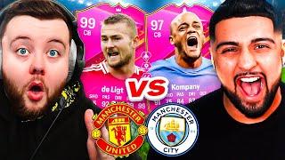 Using The BEST PAST & PRESENT MAN UNITED VS MAN CITY TEAM CHALLENGE