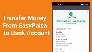 How to transfer money from easypaisa to bank account
