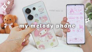 KAWAII PHONE MAKEOVER  Aesthetic My Melody Theme   Redmi Note 13