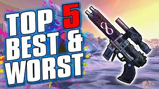Top 5 Best and Worst Returning Weapons in Borderlands 3