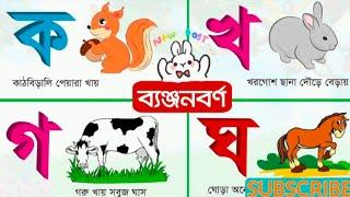 ক খ গ ঘ ব্যঞ্জনবর্ণ #2 বাংলা বর্ণমালা  Bangla Bornomala