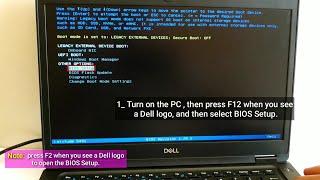 How to Boot From a USB Drive on Dell laptop to install Windows 1011 #dell  #dellpc