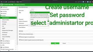 Create Login User in #Fortigate Firewall