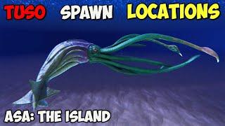 ASA BEST Tusoteuthis Spawn LOCATIONS  ARK Survival Ascended The Island