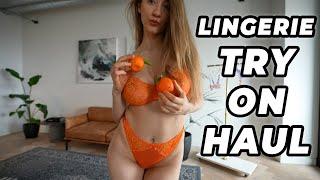 Lingerie Try On Haul  See Through Lingeries Haul 4K