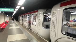 Départ du métro de Lyon ligne d en station saxe gambetta