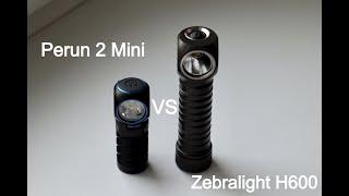 Налобный фонарь Perun 2 Mini vs Zebralight H600 MK2
