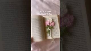 #diy #crochet flower bouquet bookmark for your current read  #booktube #books