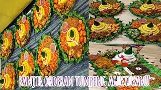 Banjir orderan tumpeng agustusantotal sampai 13 tumpeng