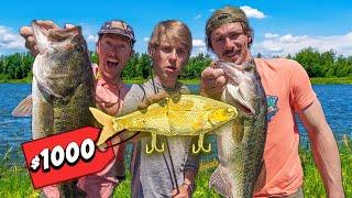 24 Hour MOST EXPENSIVE Fishing LURE CHALLENGE  $1000 BAIT 