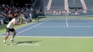 Richard Gasquet v Juan Monaco 2014 US Open practice