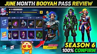 JUNE BOOYAH PASS FREE FIRE 2023  NEXT BOOYAH PASS IN FREE FIRE  SEASON 6 BOOYAH PASS FREE FIRE