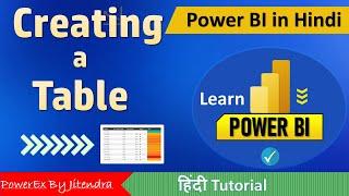 14. How to create a Table in Power BI  Power BI Tutotrial for Beginners  By Jitendra Kumar