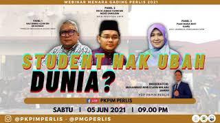 Student Nak Ubah Dunia? Webinar Menara Gading Perlis 2021