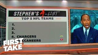 FIRST TAKE  List is horrible Bucs & Chargers better than Cowboys?- Shannon RIPs Stephens A-List