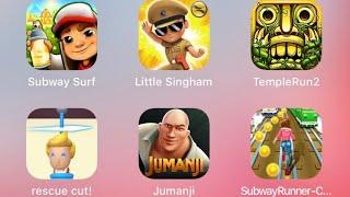 Subway SurfersLittle SinghamTemple Run 2rescue cutJumanjiSubway Princess Runner