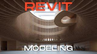 Curved Ceiling and Beams - Revit Modeling Tutorial