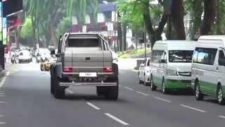 TMJs Cars leaving Shang Ri La Hotel in Malaysia