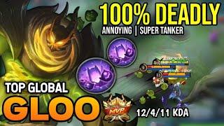 GLOO BEST BUILD 2022  TOP GLOBAL GLOO GAMEPLAY  MOBILE LEGENDS 