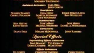 End credits  Beauty and the Beast english