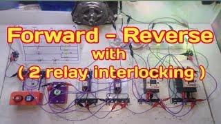 Forward - Reverse with relay interlocking Tagalog Basic Motor Control Tutorial