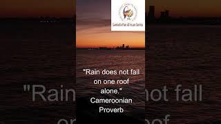 Rain does not fall #sankofapanafricanseries #africanwisdom  #africanproverb #africanphilosophy