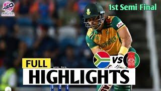 South africa vs Afghanistan ICC T20 World Cup 2024 Match Highlights  SA vs AFG Highlights