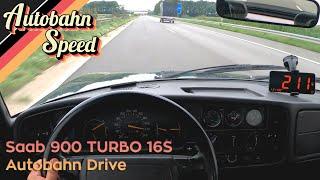 Top Speed 220 kmh - Saab 900 TURBO 16S - by Autobahn Speed