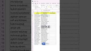 Excel’de Büyük Küçük Harf #shorts