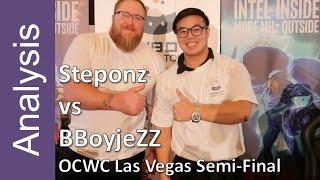 OC Analysis BBoyJeZZ vs Steponz @OCWC Las Vegas Semi Final