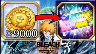 9000 MEDALS CHOOSE 5 STARS TICKET SUMMON OR SAVE? 9th Anniversary 6 Star Pull Bleach Brave Souls