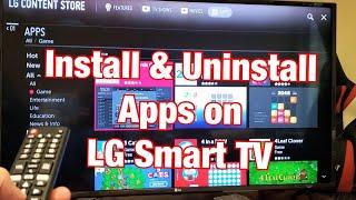 LG Smart TV How to Install & Uninstall Apps