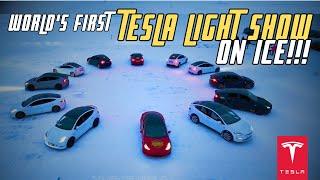 WORLDS FIRST TESLA LIGHT SHOW ON ICE 4K