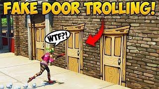 NEW *FAKE DOOR* TROLL - Fortnite Funny Fails and WTF Moments #295