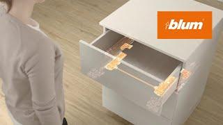 TIP-ON BLUMOTION for MOVENTO mechanical opening system combined with soft close  Blum