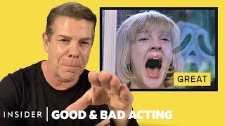 Pro Acting Coach Breaks Down 13 Horror Scream Scenes  Good & Bad Acting