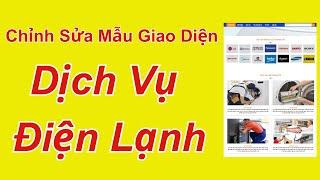 Thiết kế Website mẫu giao diện Dịch Vụ Điện Lạnh Flatsome  Thiết kế Mua bán website