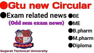 Gtu New Circular 2020  Gtu updates Gtu current semester exam related news  Gtu update 29 october