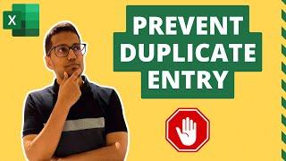 Prevent Duplicate Entries in Excel 2 Simple Ways